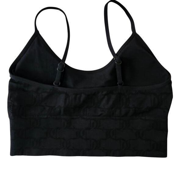 Juicy Couture Black Patterned Bralette Size Medium - Picture 2 of 4